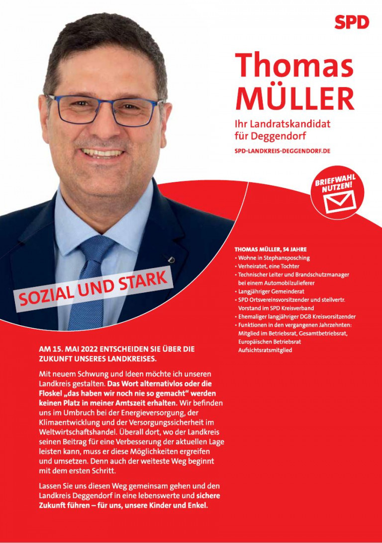 SPD Landratskandidat Thomas Müller